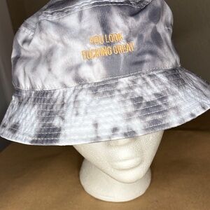 Beboe Gray Tie-Dye Bucket Hat